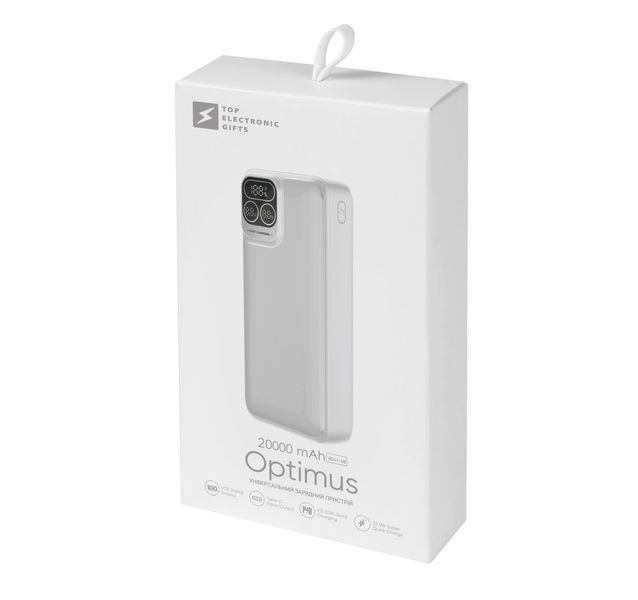Універсальний зарядний пристрій Optimus 20000 mAh, TM TEG 8042-08 фото