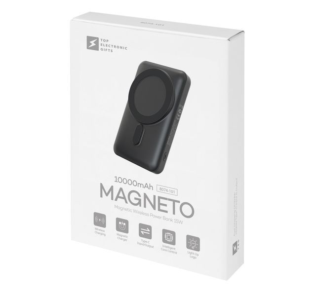 Повербанк з підсвіткою Magneto 10000 mAh, ТМ TEG 8074-101 фото