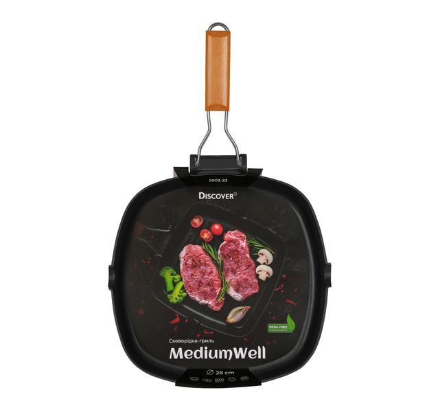 Сковорідка-гриль MediumWell, TM Discover 5903-23 фото