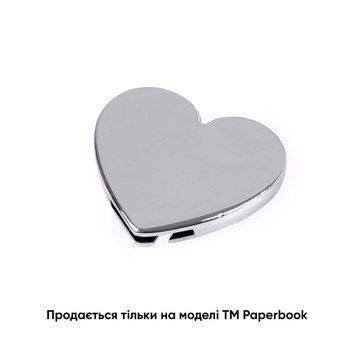 Змінна металева табличка серце для записної книжки 123S фото